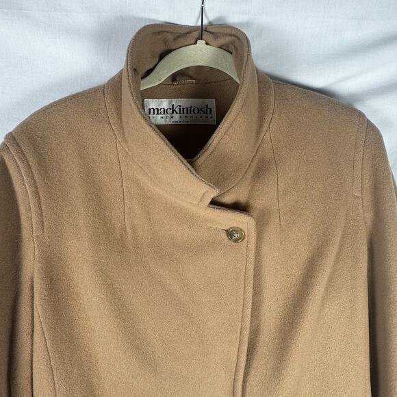 Macintosh New England 100% Wool Vintage Camel Dress Coat, Sz 10, Academia - Picture 3 of 16